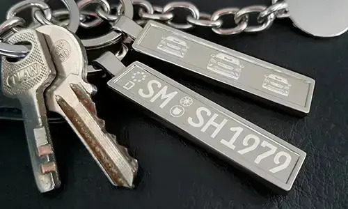 gravierte schlüsselanhänger Silber mit Schlüsseln schlüsselanhänger mit bild und gravur