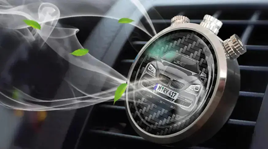 Ambientador de coche para soporte de ventilación