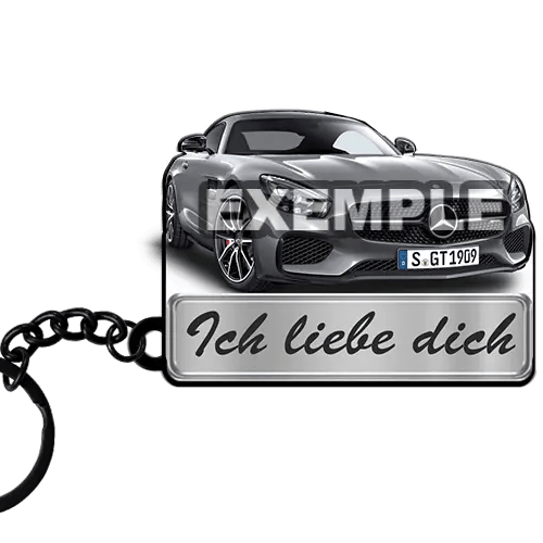 Porte-clés de voiture Texte