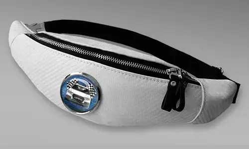 Bauchtasche in Carbon Weiß