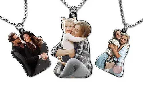 Personalisierte Halskette Familie
