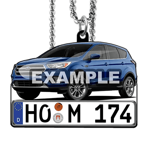 Collar con imagen de coche