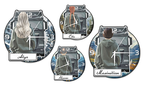 Wanduhr LKW Fahrer
