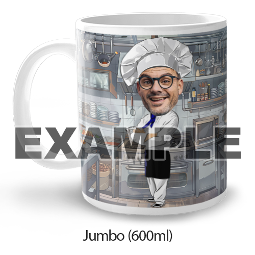 Taza personalizada de cómic sobre la profesión