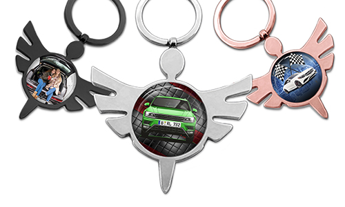 Personalisierter Engel-Schlüsselanhänger mit Auto-Design! Autogeschenk für einen echten Liebhaber!