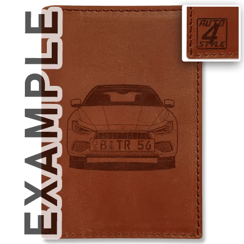Car Documents Holder Leather