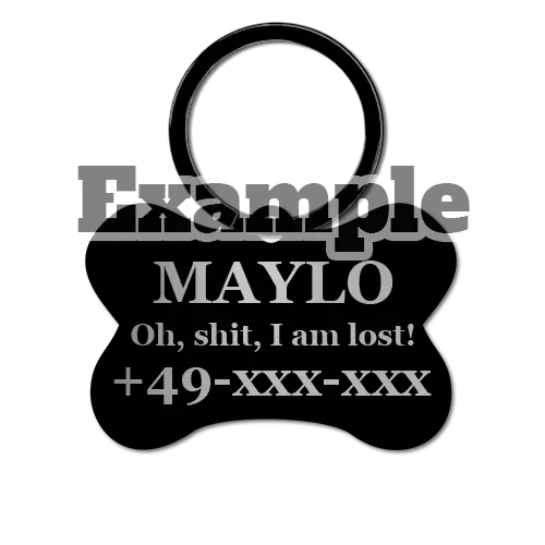 Dog Tag With Engraving Name