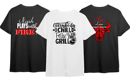 Funny BBQ T-shirts with your name
