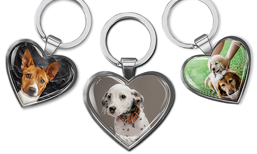 Llavero personalizado con forma de corazón – el mejor regalo para un dueño de perro