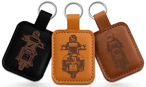 Real Leather Keychain For Motorcycle Lovers