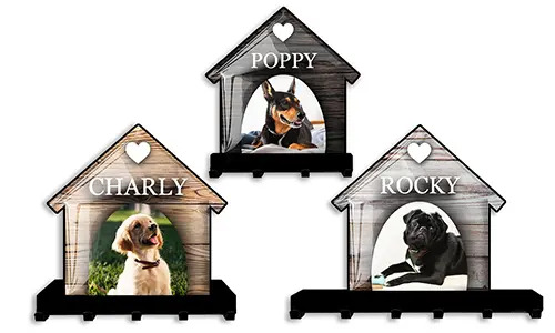 Wand-Schlüsselhalter Hausdesign für Hunde