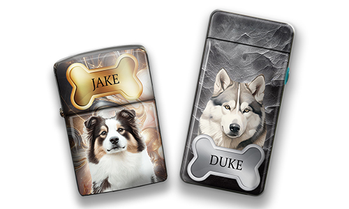 Encendedores personalizados para un dueño de perro: con foto y apodo