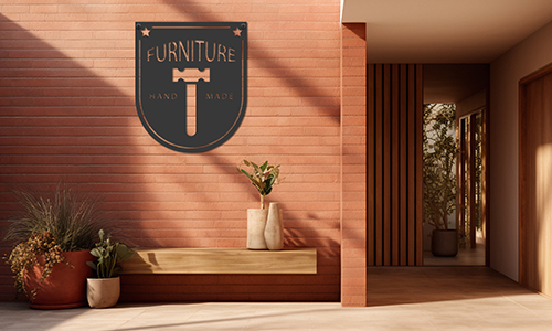 Creative metal sign for business or self-employment gift