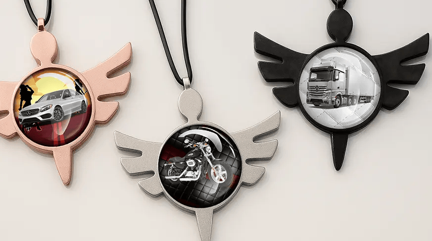 Spiegelanhänger-Metal-Engel