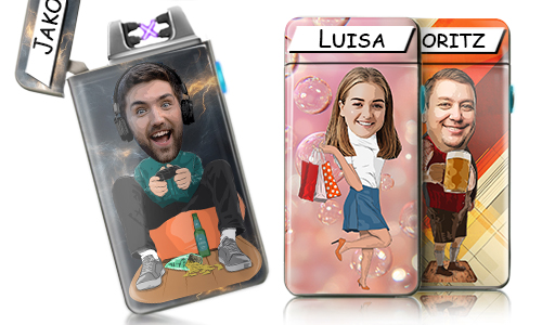Personalised Comic Lighter – Hobby & Profession