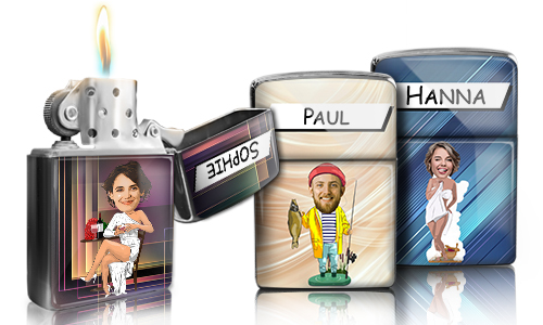 Personalised Comic Lighter – Hobby & Profession