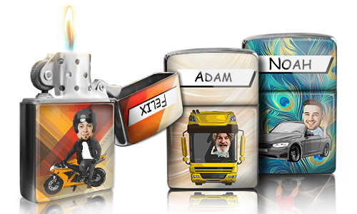 Personalised Comic Lighter – Hobby & Profession
