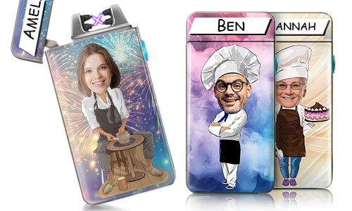 Personalised Comic Lighter – Hobby & Profession