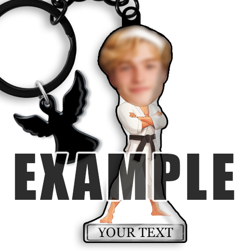 Llavero personalizado con nombre, hobby y profesión de oficinista