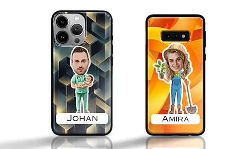 Personalized Phone Case Comic With Your Hobby Or Profession