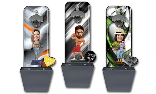 Custom Wall-Mounted Bottle Openers – Comic, Hobby & Profession Themes
