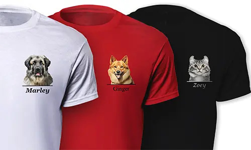 Personalisierte T-Shirts mit deinem Hund oder Katze – Einzigartiges Geschenk für Tierliebhaber