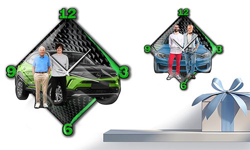 Reloj de pared moderno con imagen de hijo