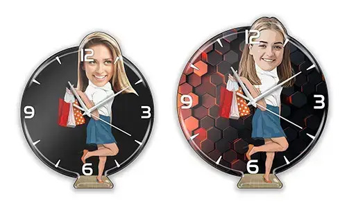 Personalized Wall Clock Comic Hobby - Shopping