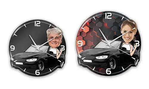 Horloge Murale Personnalisée BD Loisir - Femme Voiture