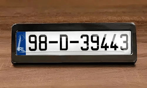 Magnetisk registreringsskylt