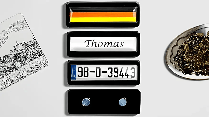 Magnet license plate