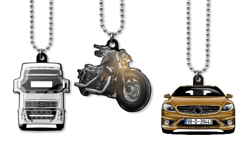 Wieszak lusterka wstecznego sylwetka pojazdu