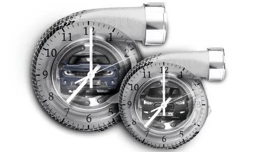 Soft Grey Wall Clock Turbine