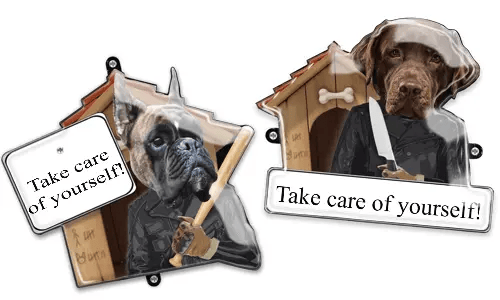 Cartel de perro con foto