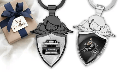 Llavero de ángel personalizado - regalo para tu hermano