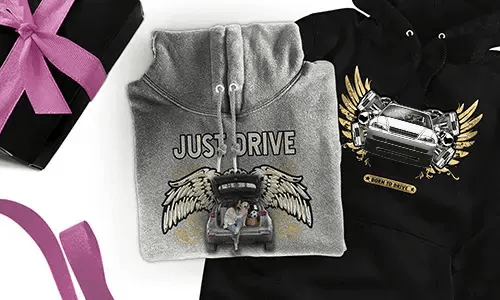 Sudadera personalizada con motivo de coche - regalo para tu hija