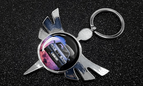 Angel Keychain Round Auto