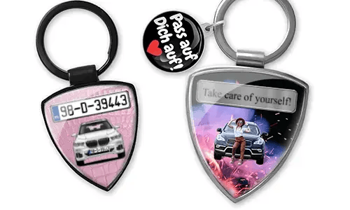 Porte-clés bouclier - cadeau unique pour ta fille