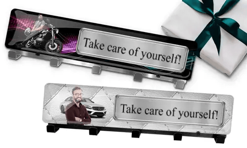 Llavero con foto de tu hijo y matrícula