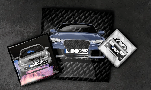 Magnet viereckig Rahmenlos