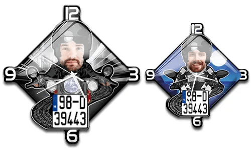 Nástěnné hodiny motocykl