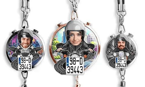 Auto luchtverfrisser met motorrijder