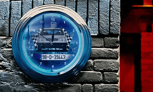 Horloge murale néon comme cadeau sympa