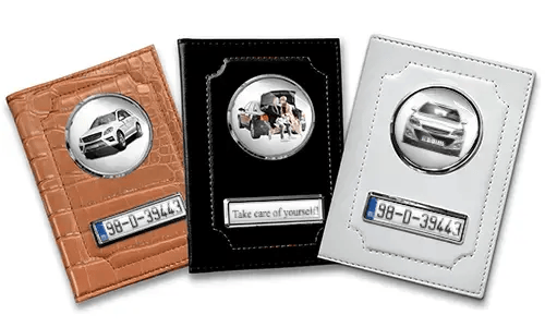 Car documents holder lying