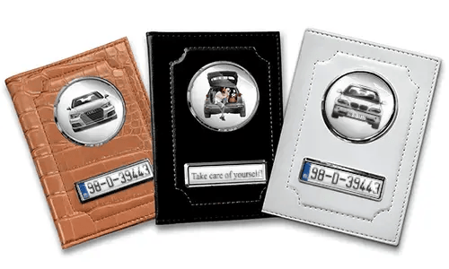 Car documents holder lying