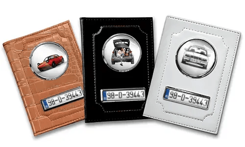 Car documents holder lying