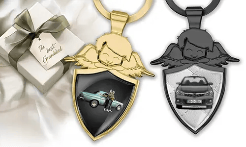 Porte-clés ange personnalisé - Cadeau pour ton grand-père