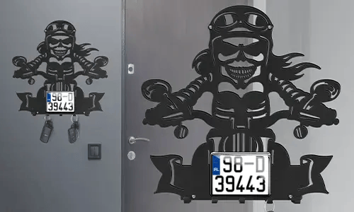 gallery-keyholder-wall-skeleton-motorcycle-rider-license-plate-text-printed-3