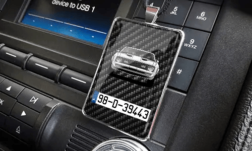 Rear view mirror trailer on the panel