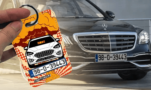 Innenspiegel anhänger mit Mercedes-Benz autoanhänger innenspiegel